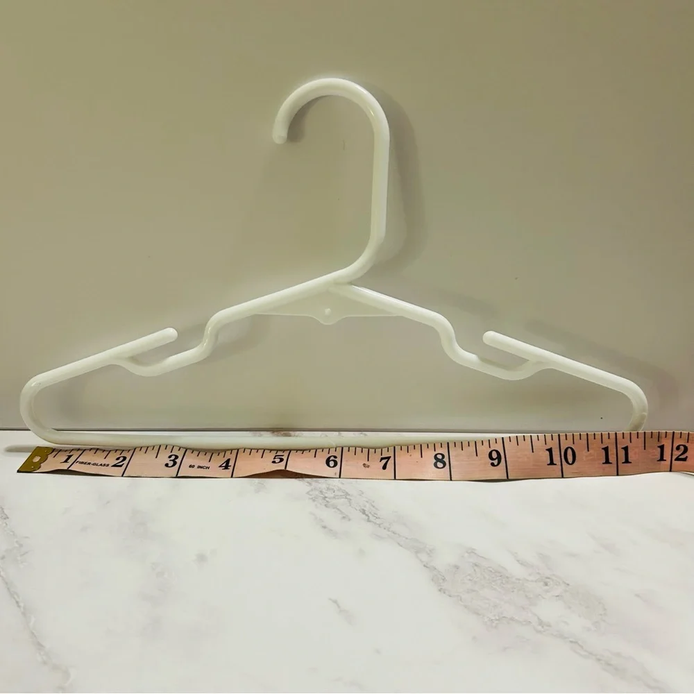 Lots of 10 Baby/Toddler Clothes Hangers in White, Blue, Light Pink, & Dark Pink